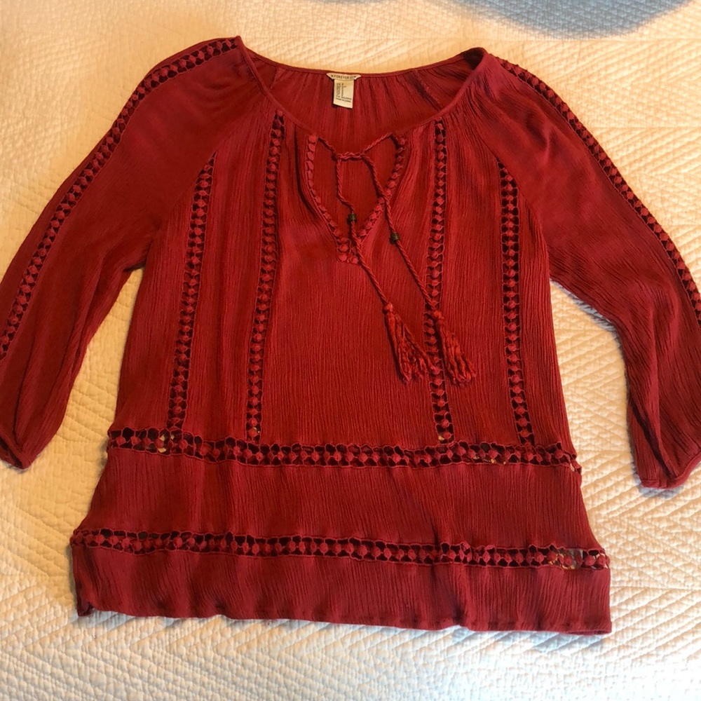 Peasant top size small